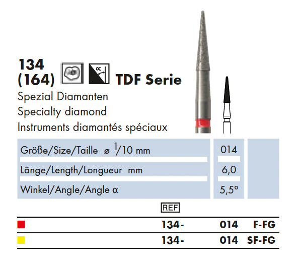 TDF Dia-Instr. Speciaal diamanten instrument