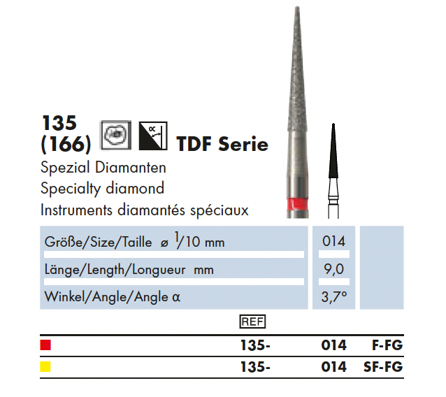 TDF Dia-Instr. Speciaal diamanten instrument