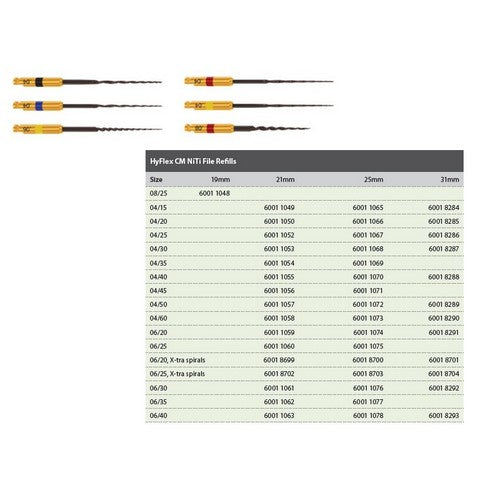 HYFLEX CM NITI FILE 31MM 04/20 X6ST.