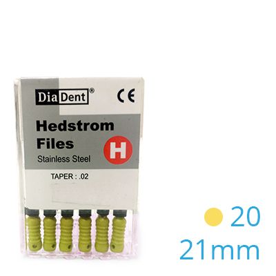 HEDSTROEM VIJL STAINLESS STEEL 21MM 020 X6ST.