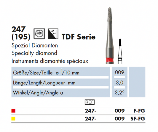 TDF Dia-Instr. Speciaal diamanten instrument