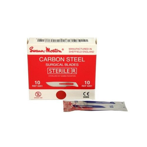 SCALPELMES NR.10 STERIEL 0201 X100ST.